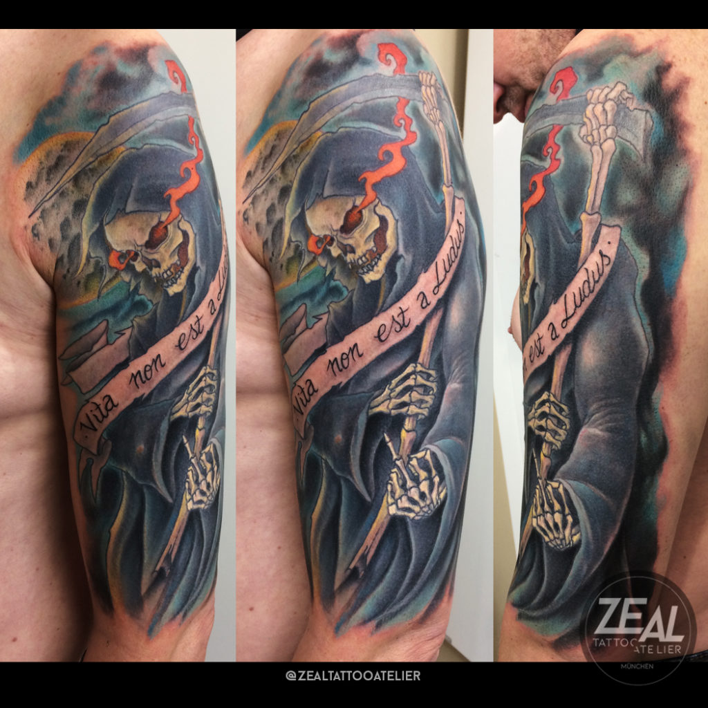 Reaper Tattoo, Skull Tattoo
