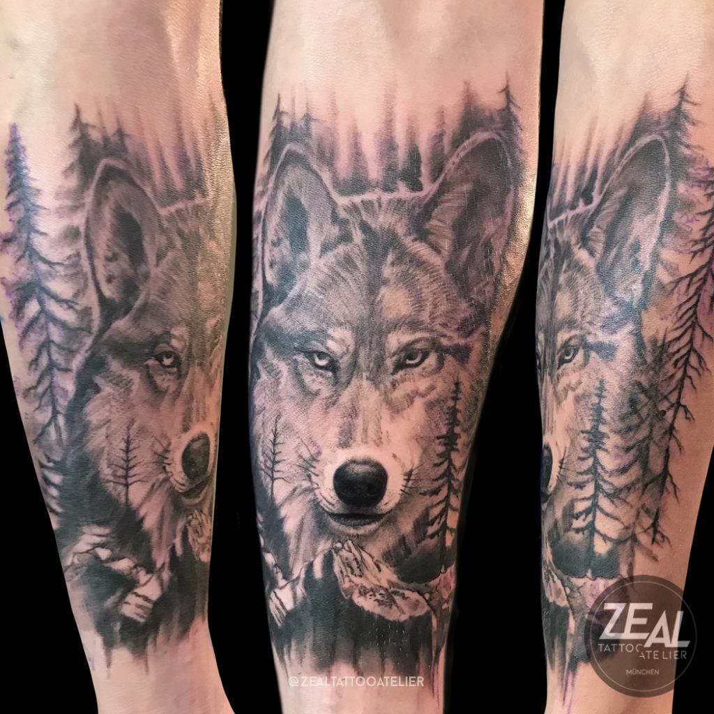 Wolf Tattoo, Animaltattoo